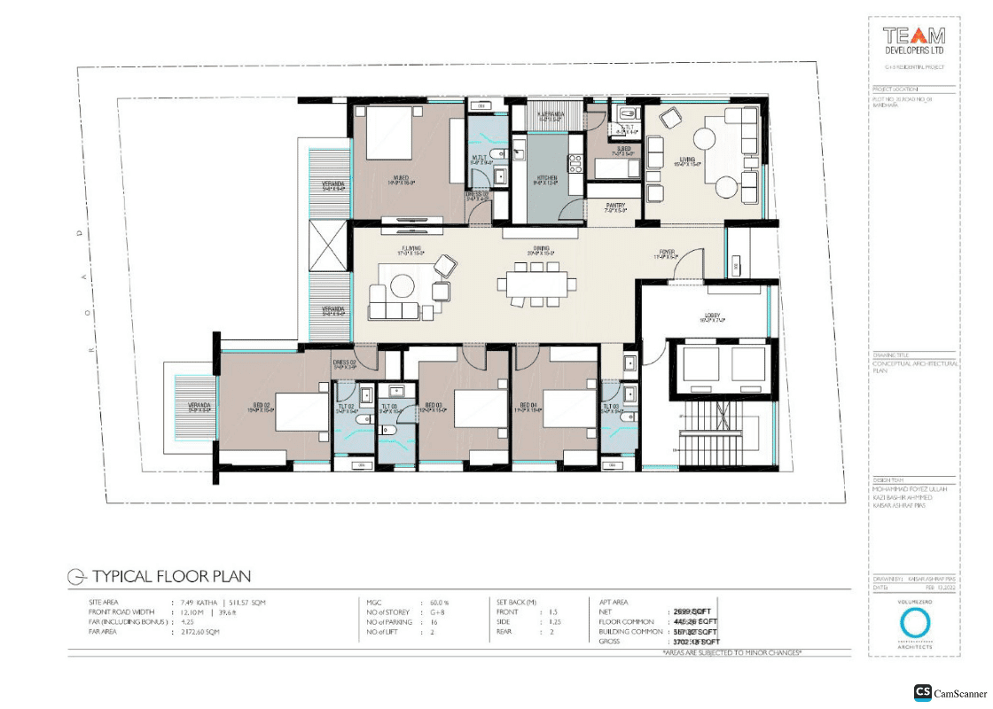 Jasmine Villa by Team Developers Ltd. – Spacious interior design of a modern villa at Jasmine Villa