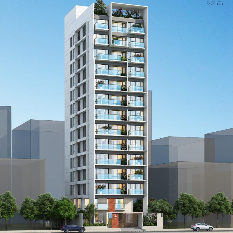 Exterior view of TEAM Everest luxury apartments in Dhaka